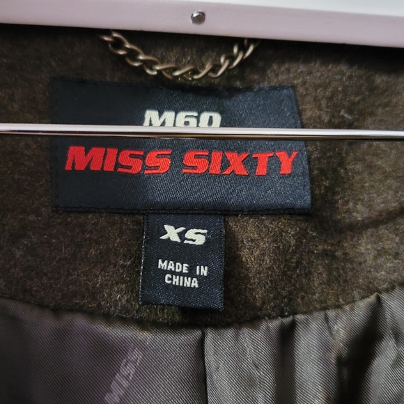 M60 Miss Sixty Brown Coat - X-Small - Picture 2 of 7